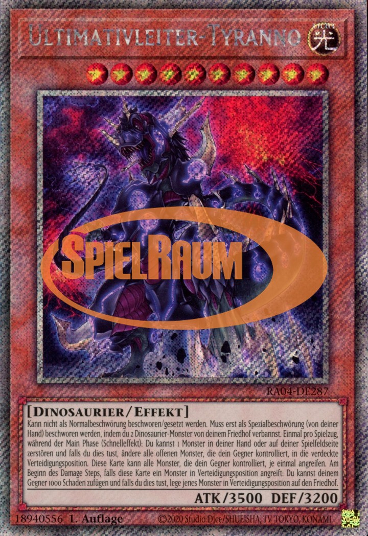 Ultimate Conductor Tyranno (V.1 - Platinum Secret Rare)