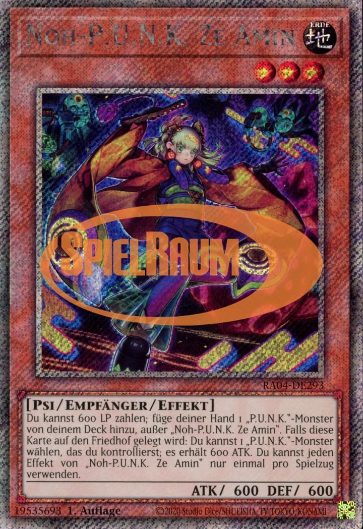 Noh-P.U.N.K. Ze Amin (V.1 - Platinum Secret Rare)