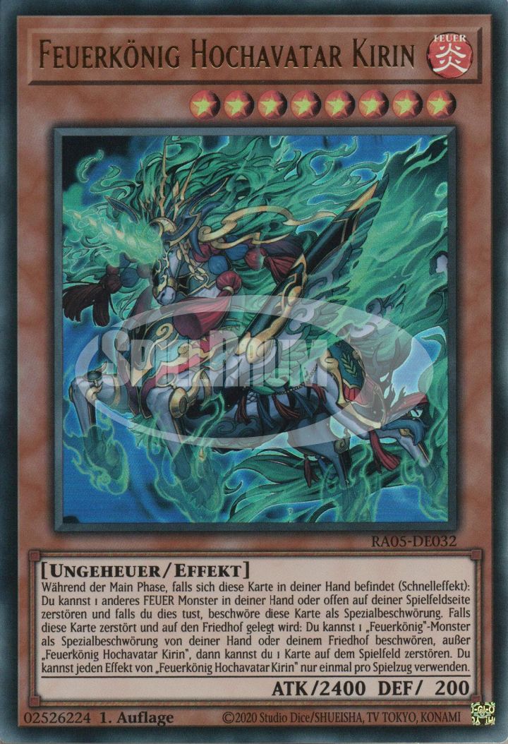 Fire King High Avatar Kirin (V.1 - Super Rare)
