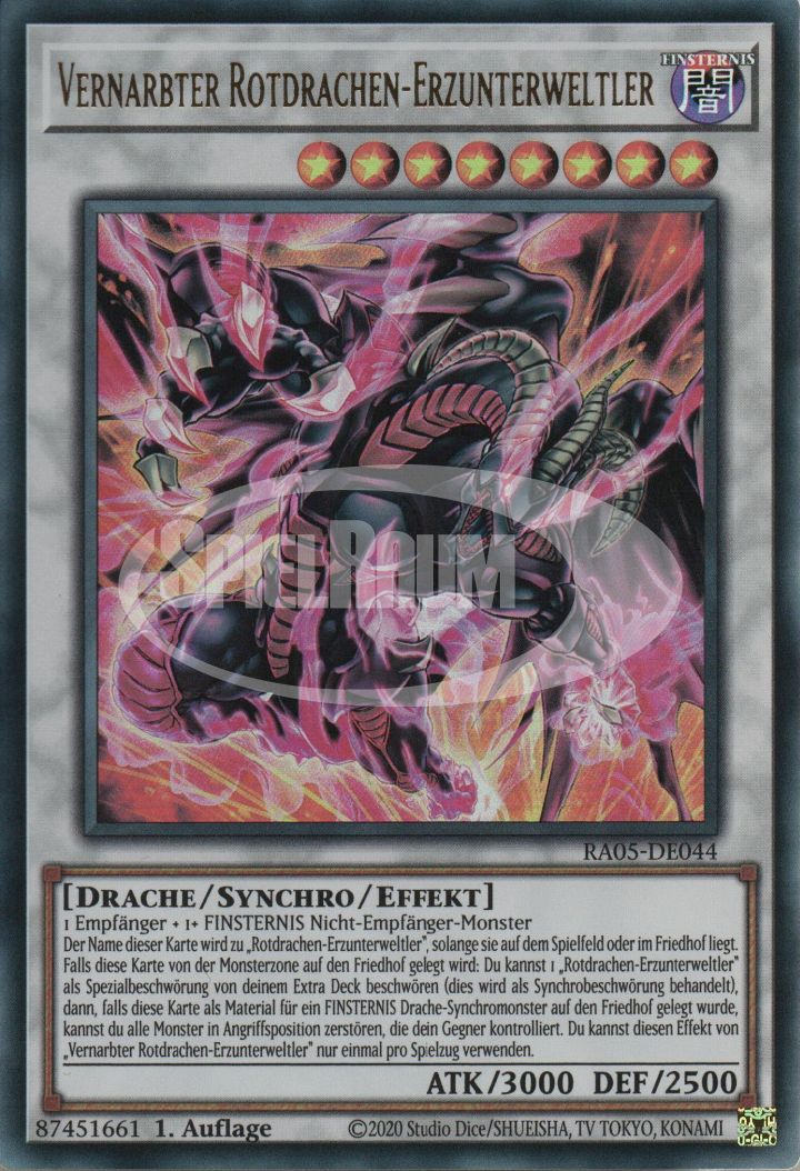 Scarred Dragon Archfiend (V.1 - Super Rare)