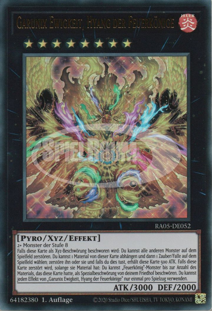 Garunix Eternity, Hyang of the Fire Kings (V.1 - Super Rare)