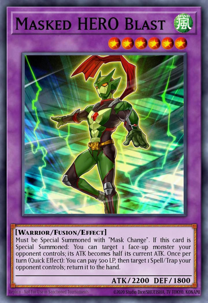 Masked HERO Blast Single: Yu-Gi-Oh! Raging Tempest Einzelkarte