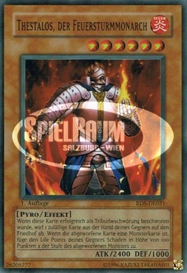Thestalos the Firestorm Monarch (V.1 - Super Rare)