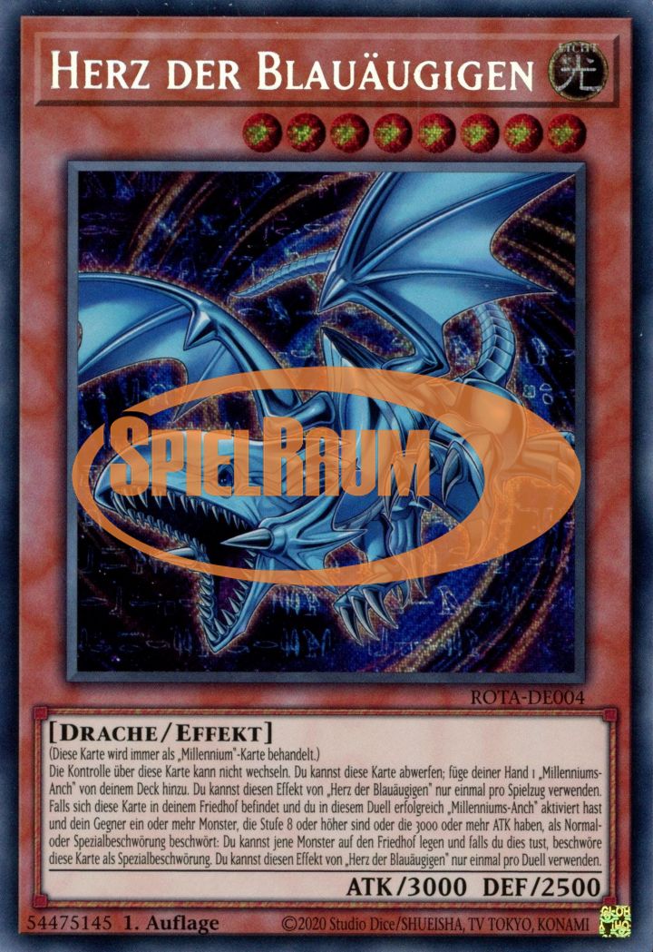 Heart of the Blue-Eyes (V.1 - Secret Rare) Single: Yu-Gi-Oh! Rage of the Abyss Einzelkarte