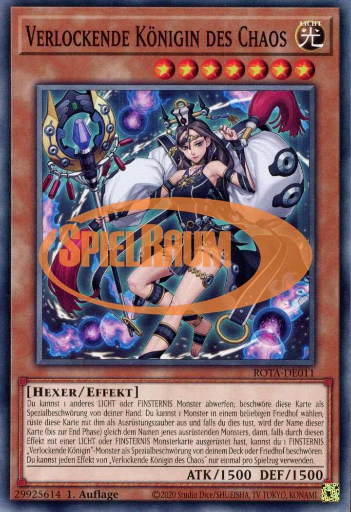 Chaos Allure Queen Single: Yu-Gi-Oh! Rage of the Abyss Einzelkarte
