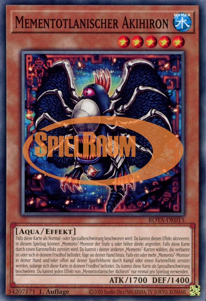 Mementotlan Akihiron Single: Yu-Gi-Oh! Rage of the Abyss Einzelkarte