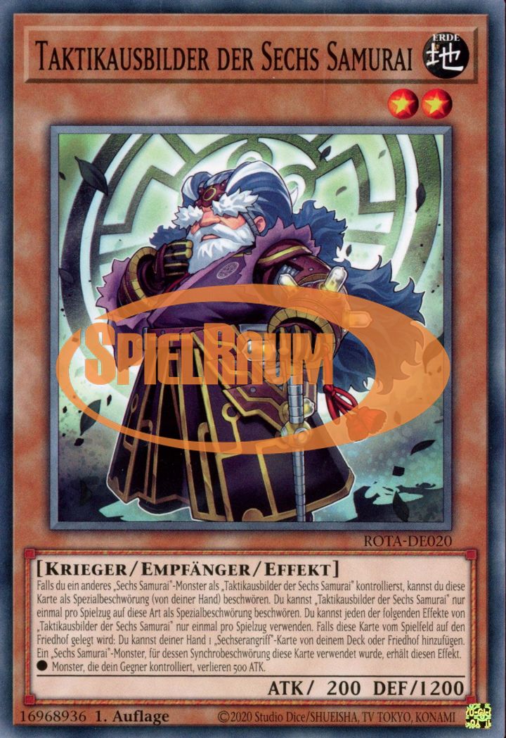 Tactical Trainer of the Six Samurai Single: Yu-Gi-Oh! Rage of the Abyss Einzelkarte