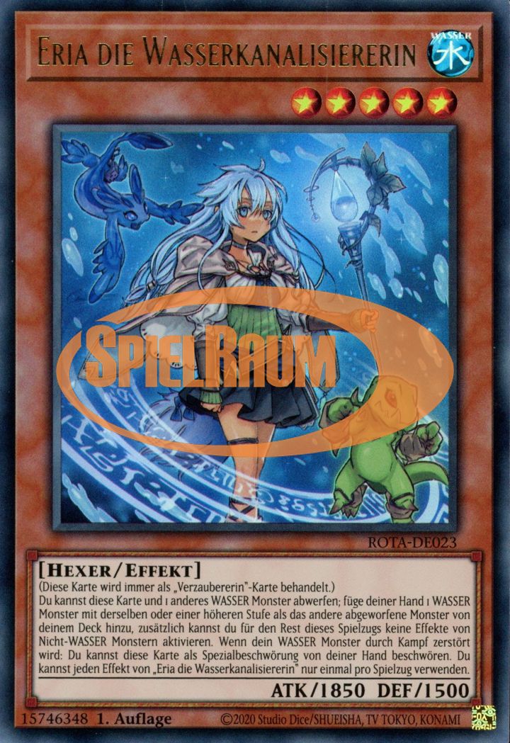 Eria the Water Channeler (V.2 - Quarter Century Secret Rare) Single: Yu-Gi-Oh! Rage of the Abyss Einzelkarte