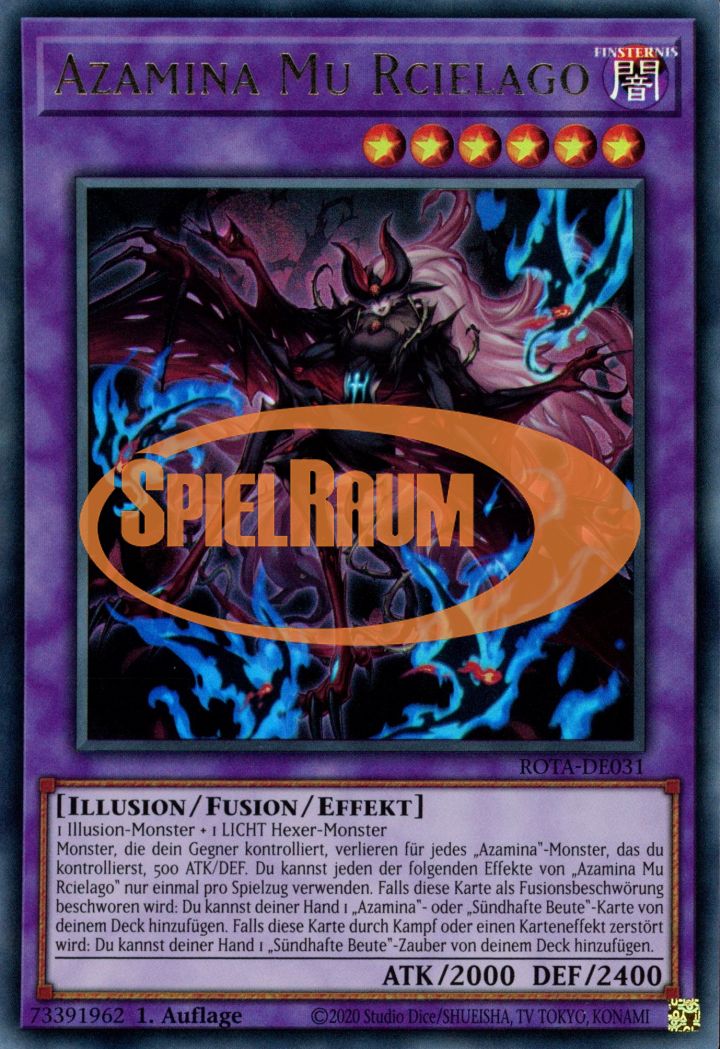 Azamina Mu Rcielago (V.1 - Ultra Rare) Single: Yu-Gi-Oh! Rage of the Abyss Einzelkarte