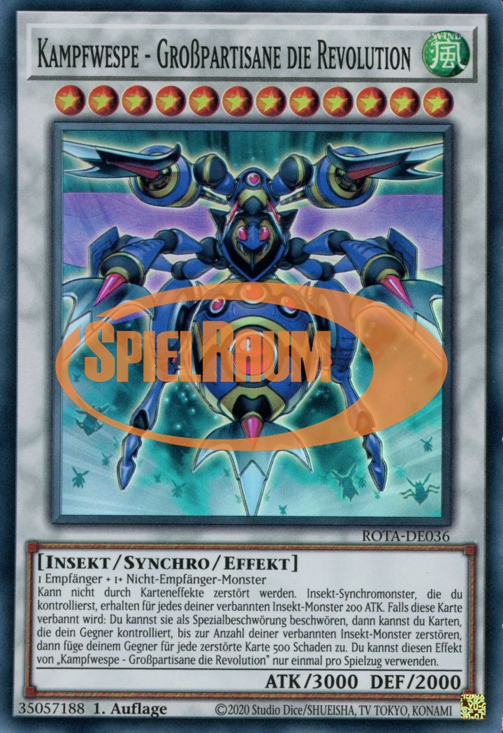 Battlewasp - Grand Partisan the Revolution Single: Yu-Gi-Oh! Rage of the Abyss Einzelkarte