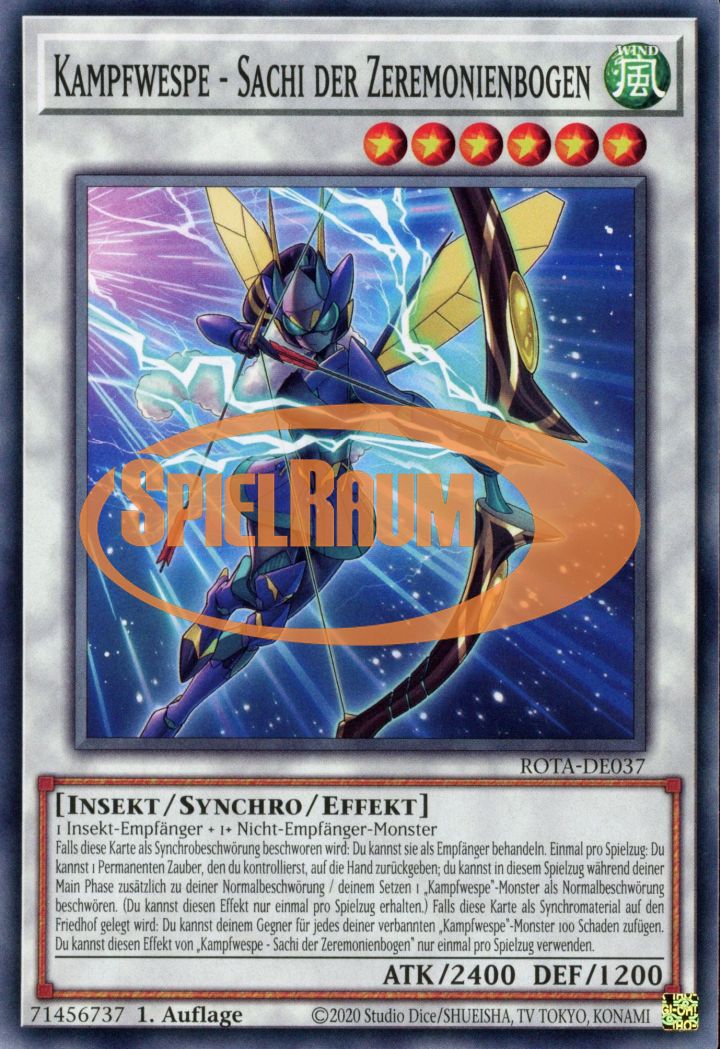 Battlewasp - Sachi the Ceremonial Bow Single: Yu-Gi-Oh! Rage of the Abyss Einzelkarte
