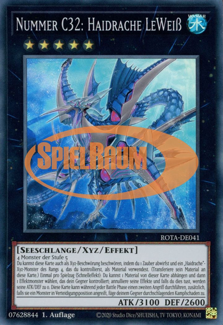 Number C32: Shark Drake LeVeiss Single: Yu-Gi-Oh! Rage of the Abyss Einzelkarte