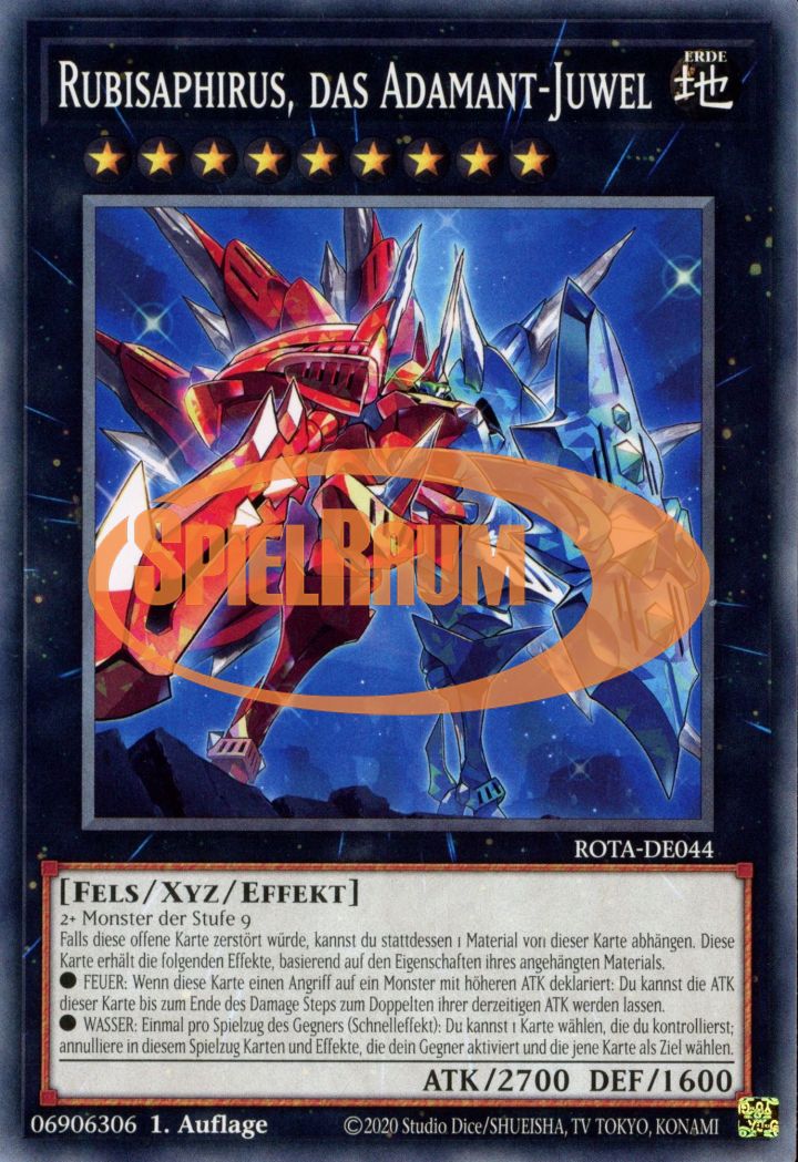Rubysapphirus, the Adamant Jewel Single: Yu-Gi-Oh! Rage of the Abyss Einzelkarte