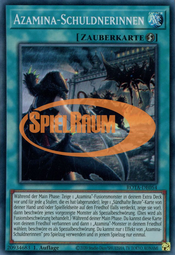 Azamina Debtors Single: Yu-Gi-Oh! Rage of the Abyss Einzelkarte