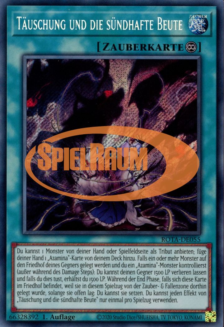Deception of the Sinful Spoils (V.2 - Quarter Century Secret Rare) Single: Yu-Gi-Oh! Rage of the Abyss Einzelkarte