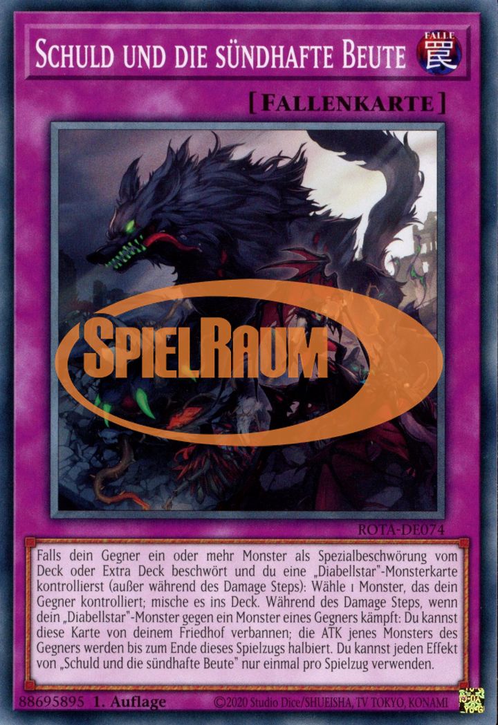 Guilt of the Sinful Spoils Single: Yu-Gi-Oh! Rage of the Abyss Einzelkarte