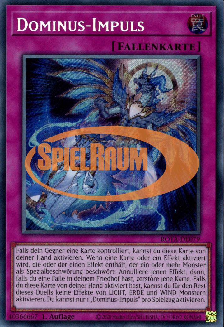 Dominus Impulse (V.1 - Secret Rare) Single: Yu-Gi-Oh! Rage of the Abyss Einzelkarte