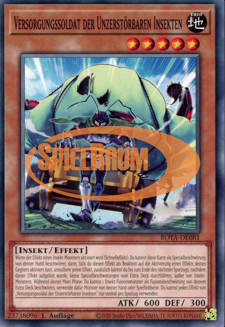 Supply Soldier of the Indestructible Insects Single: Yu-Gi-Oh! Rage of the Abyss Einzelkarte