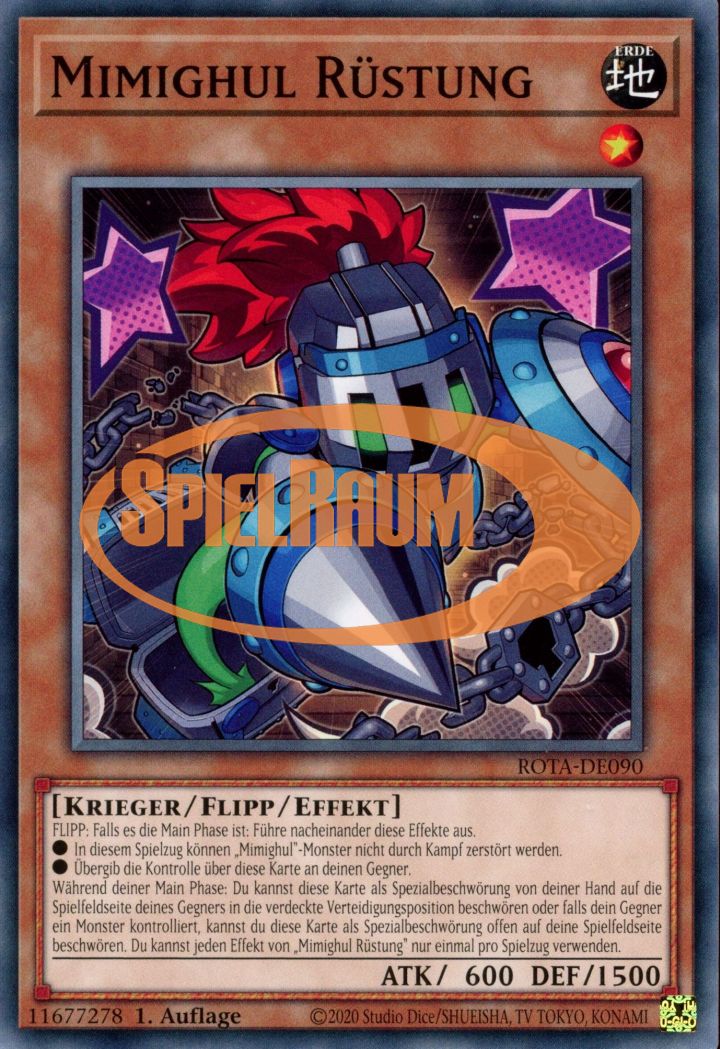 Mimighoul Armor Single: Yu-Gi-Oh! Rage of the Abyss Einzelkarte