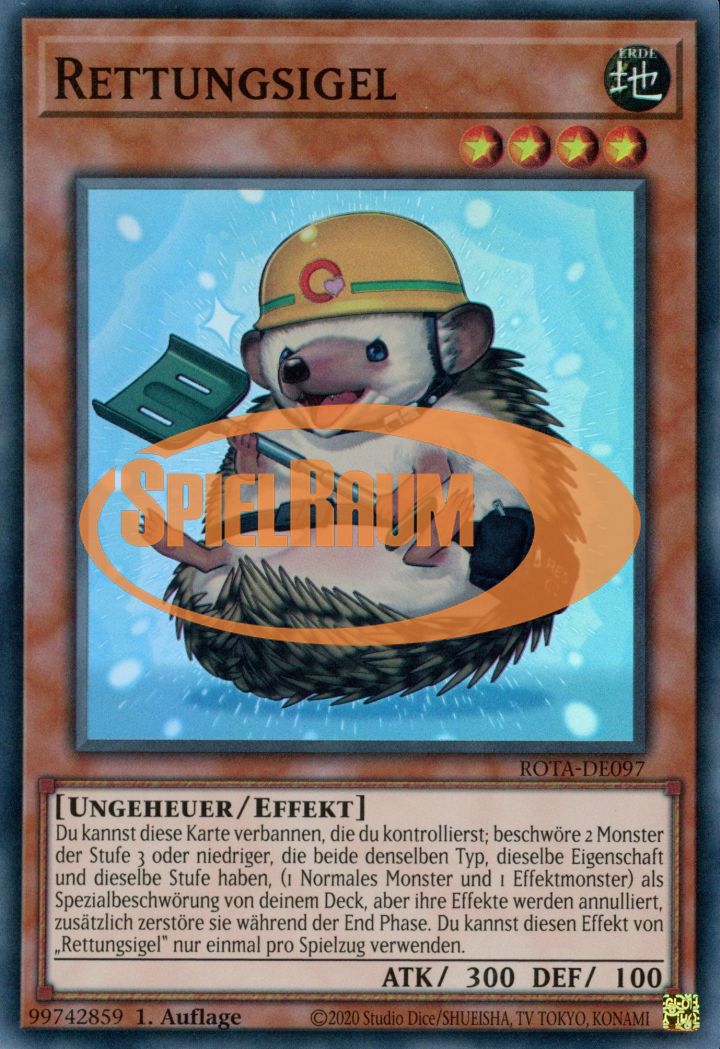 Rescue Hedgehog Single: Yu-Gi-Oh! Rage of the Abyss Einzelkarte