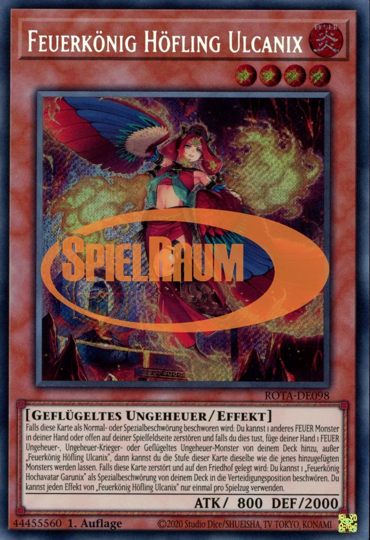 Fire King Courtier Ulcanix (V.2 - Quarter Century Secret Rare) Single: Yu-Gi-Oh! Rage of the Abyss Einzelkarte