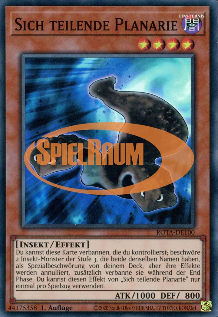 Splitting Planarian Single: Yu-Gi-Oh! Rage of the Abyss Einzelkarte