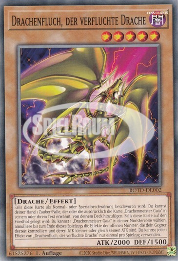 Drachenfluch, der verfluchte Drache: Yu-Gi-Oh! Karte kaufen - SpielRaum
