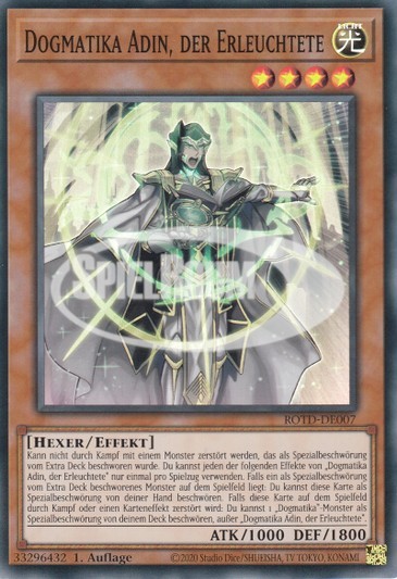 Dogmatika Adin, the Enlightened Single: Yu-Gi-Oh! Rise of the Duelist Einzelkarte