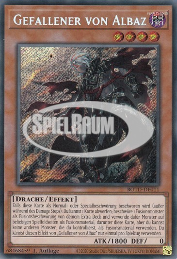 Fallen of Albaz Single: Yu-Gi-Oh! Rise of the Duelist Einzelkarte