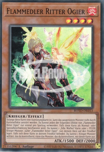 Infernoble Knight Ogier Single: Yu-Gi-Oh! Rise of the Duelist Einzelkarte