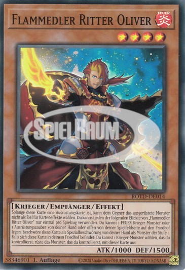 Infernoble Knight Oliver Single: Yu-Gi-Oh! Rise of the Duelist Einzelkarte