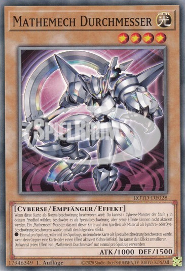 Mathmech Diameter Single: Yu-Gi-Oh! Rise of the Duelist Einzelkarte