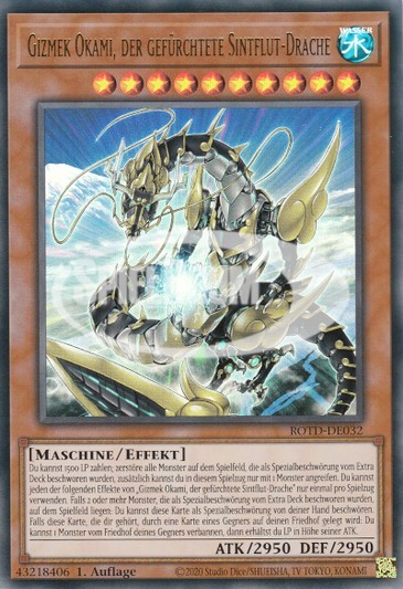 Gizmek Okami, the Dreaded Deluge Dragon