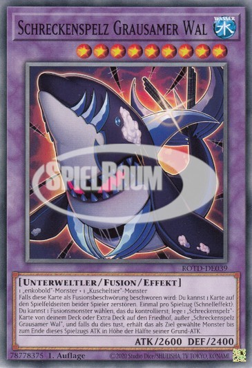 Frightfur Cruel Whale Single: Yu-Gi-Oh! Rise of the Duelist Einzelkarte