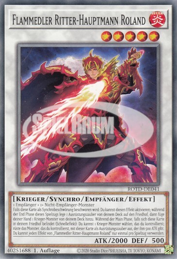 Infernoble Knight Captain Roland Single: Yu-Gi-Oh! Rise of the Duelist Einzelkarte
