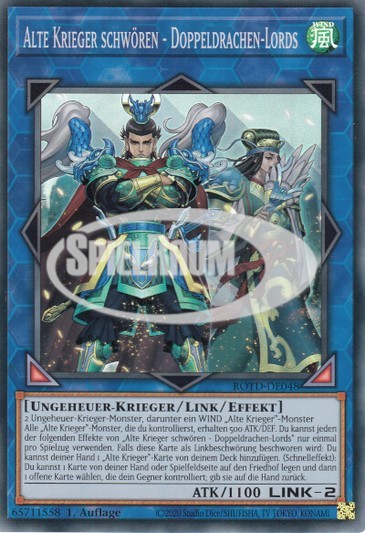 Ancient Warriors Oath - Double Dragon Lords Single: Yu-Gi-Oh! Rise of the Duelist Einzelkarte