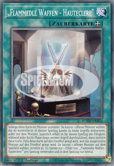 "Infernoble Arms - Hauteclere" Single: Yu-Gi-Oh! Rise of the Duelist Einzelkarte