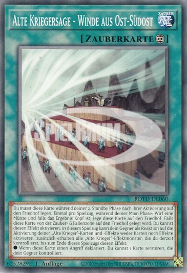 Ancient Warriors Saga - East-by-South Winds Single: Yu-Gi-Oh! Rise of the Duelist Einzelkarte