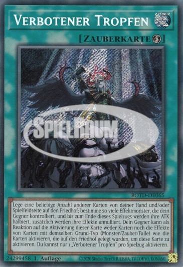 Forbidden Droplet Single: Yu-Gi-Oh! Rise of the Duelist Einzelkarte