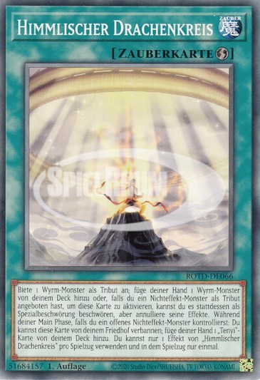 Heavenly Dragon Circle Single: Yu-Gi-Oh! Rise of the Duelist Einzelkarte