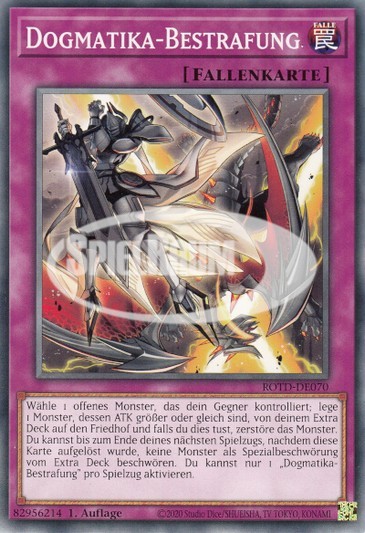 Dogmatika Punishment Single: Yu-Gi-Oh! Rise of the Duelist Einzelkarte