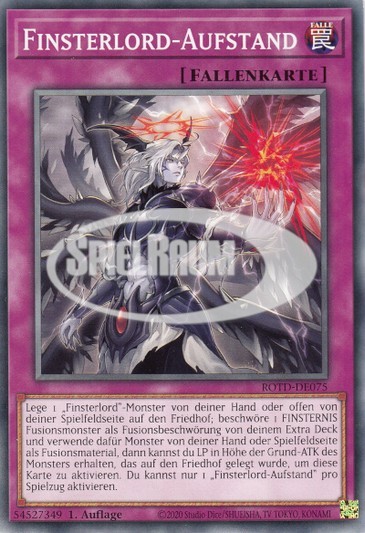 Darklord Uprising Single: Yu-Gi-Oh! Rise of the Duelist Einzelkarte