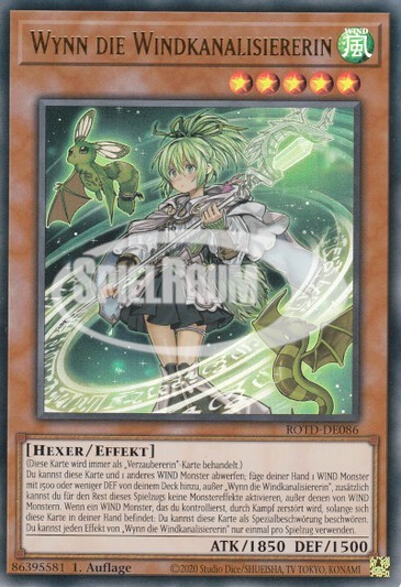 Wynn the Wind Channeler (V.1 - Ultra Rare) Single: Yu-Gi-Oh! Rise of the Duelist Einzelkarte