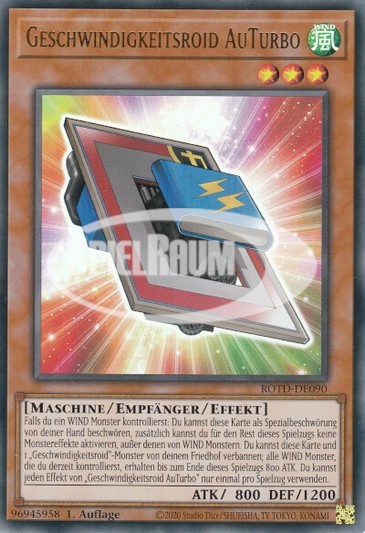 Speedroid CarTurbo Single: Yu-Gi-Oh! Rise of the Duelist Einzelkarte