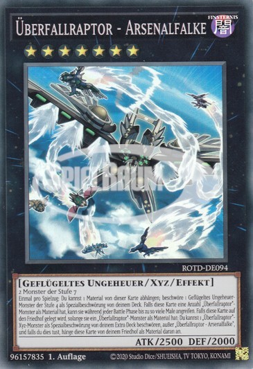 Raidraptor - Arsenal Falcon Single: Yu-Gi-Oh! Rise of the Duelist Einzelkarte
