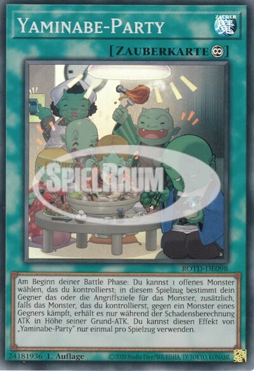 Yaminabe Party Single: Yu-Gi-Oh! Rise of the Duelist Einzelkarte