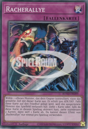 Revenge Rally Single: Yu-Gi-Oh! Rise of the Duelist Einzelkarte