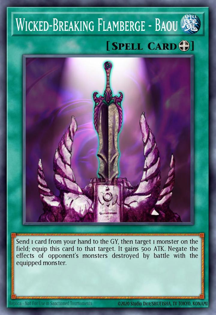 Wicked-Breaking Flamberge - Baou Single: Yu-Gi-Oh! Speed Duel: Arena of Lost Souls Einzelkarte