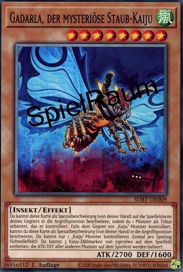 Gadarla, the Mystery Dust Kaiju Single: Yu-Gi-Oh! Structure Deck: Beware of Traptrix Einzelkarte