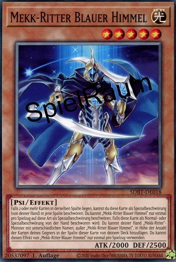 Mekk-Knight Blue Sky Single: Yu-Gi-Oh! Structure Deck: Beware of Traptrix Einzelkarte